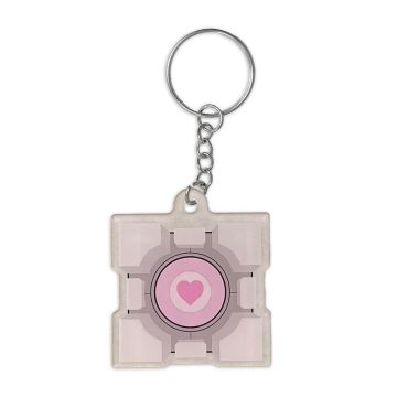Portal Companion Cube Keychain
